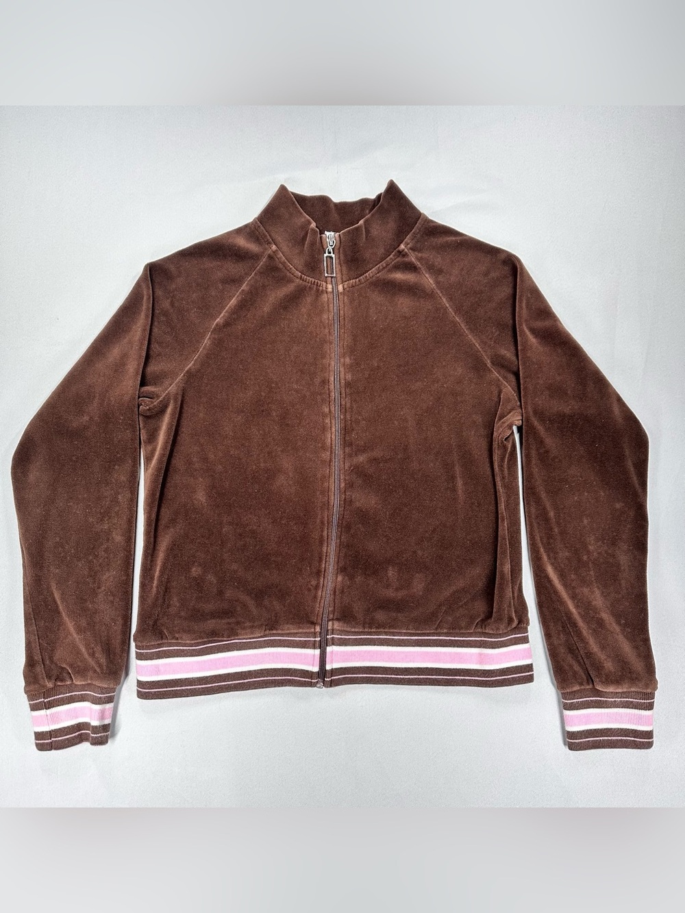 Vintage G.W. Sport Brown Velour 2 Piece Tracksuit Set S
